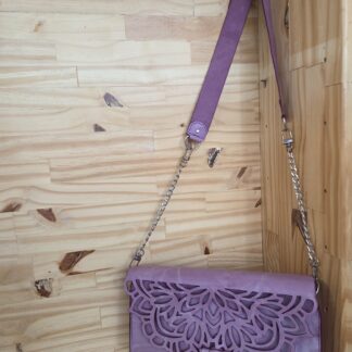 Sac à main mauve à nuances