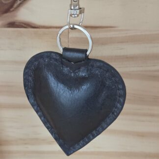 Porte clef/bijoux de sac coeur  bleu nuit