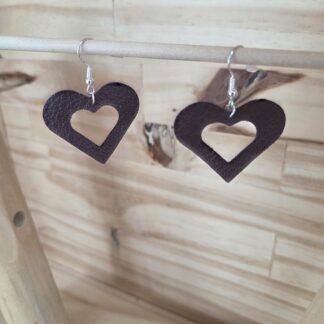 Boucles d'oreilles simple cœur